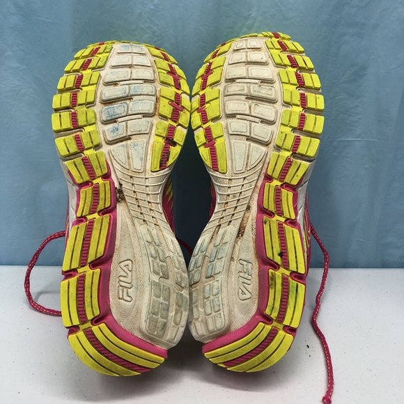 Fila Womens Cool Max 5SR21161-718 Size 9.5 Pink/yellow Textile Running Shoes - Picture 7 of 7